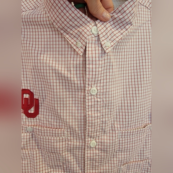 Men's PFG Super Tamiami Fishing Shirt. Embroidered OU - Picture 9 of 15